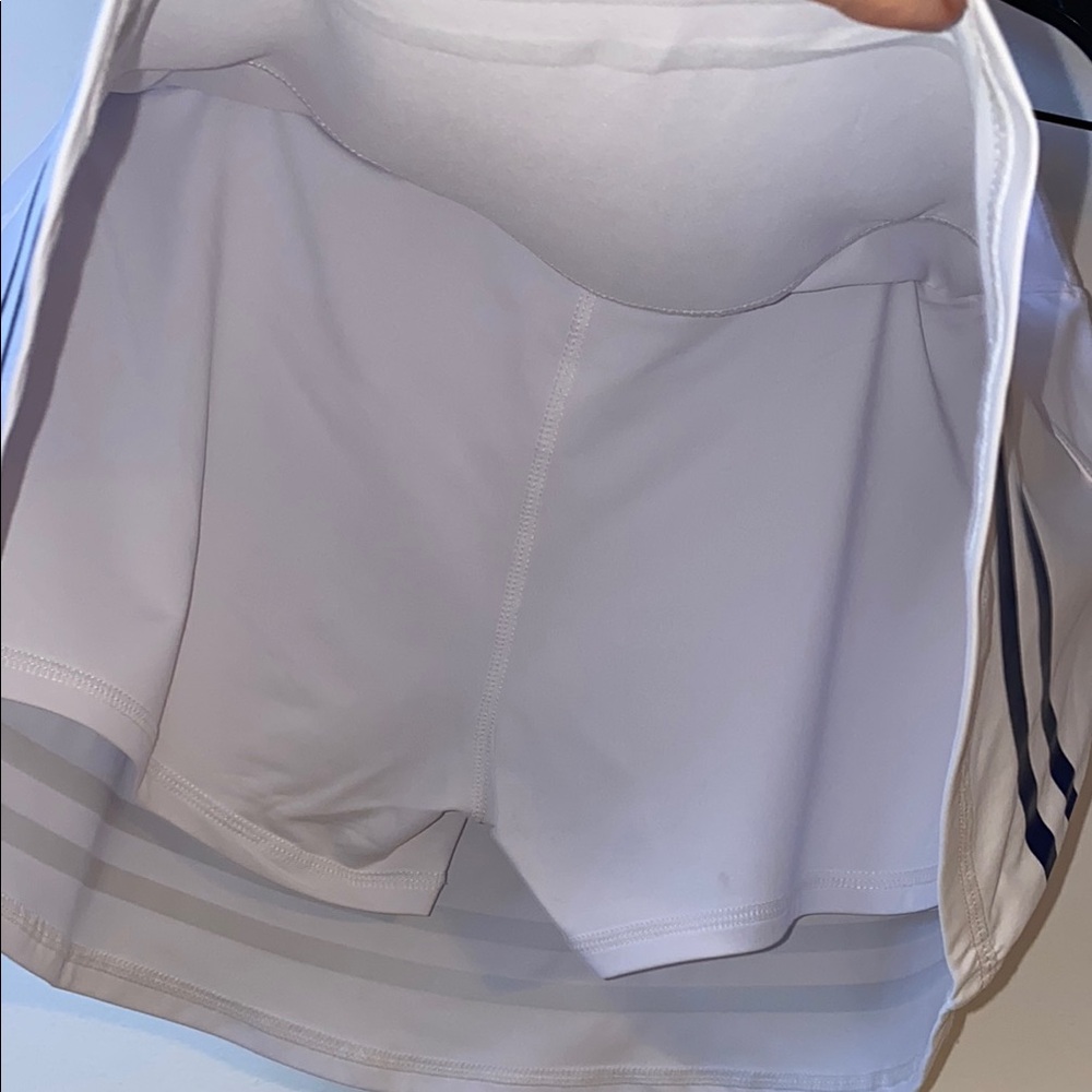 White Skort with Navy Stripes - Picture 7 of 9